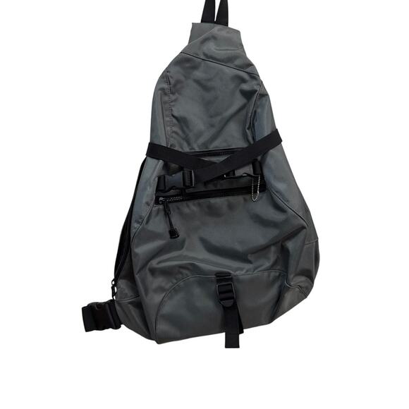 Vintage GAP 90's Y2K Gray Crossbody Single Strap Slingback Bag One Size NEW - Picture 2 of 10